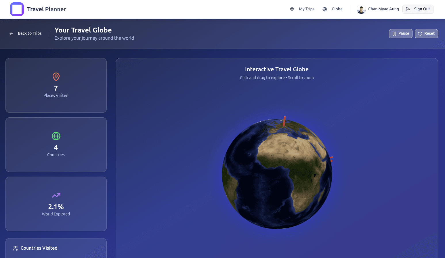 Travel Planner preview 3