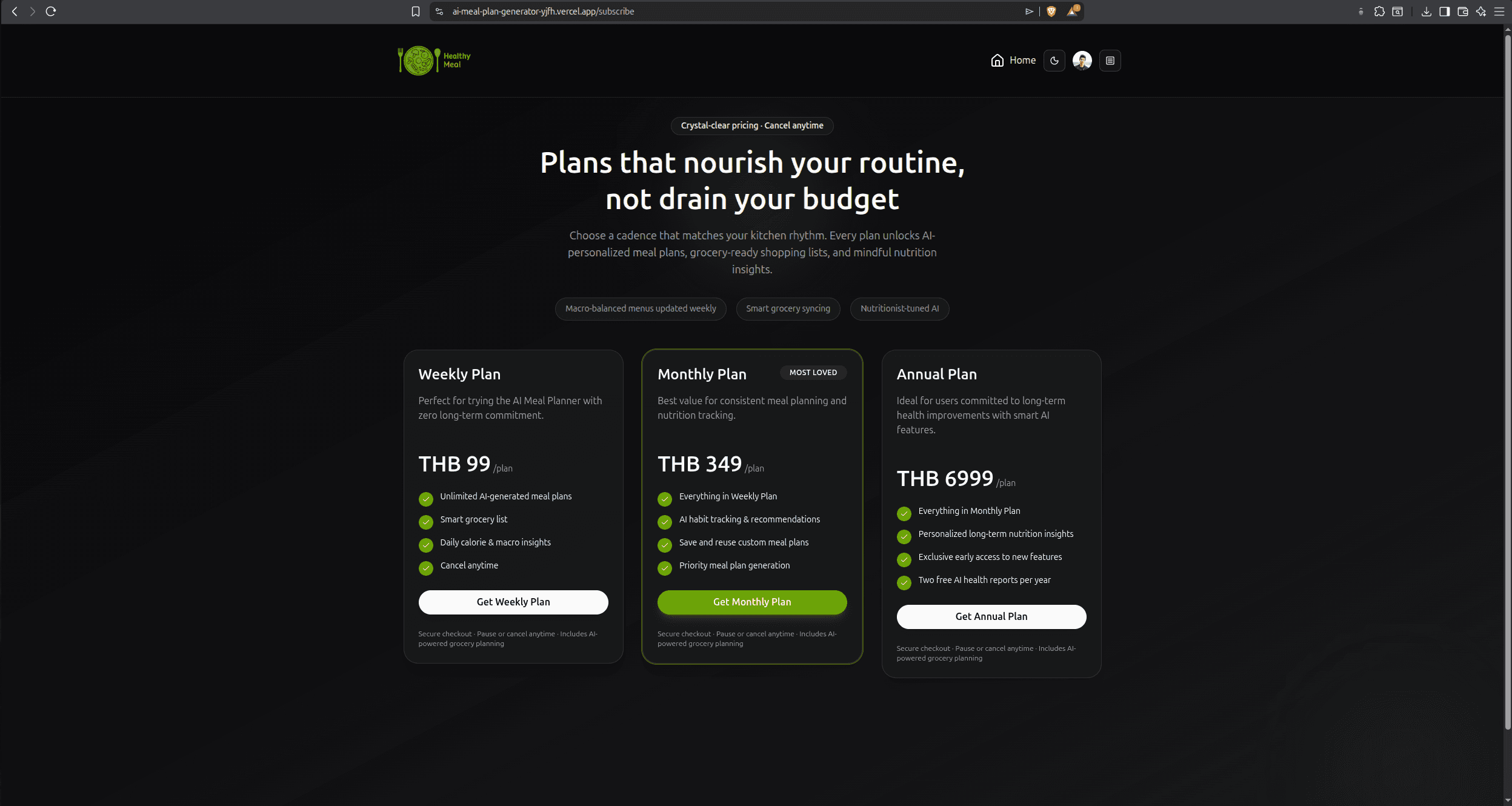 AI Meal Plans Generator preview 3