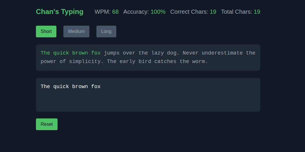 Typing Website preview 1